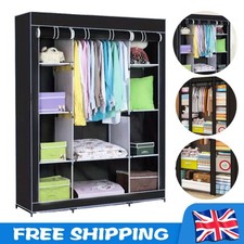 LARGE FABRIC CANVAS WARDROBE