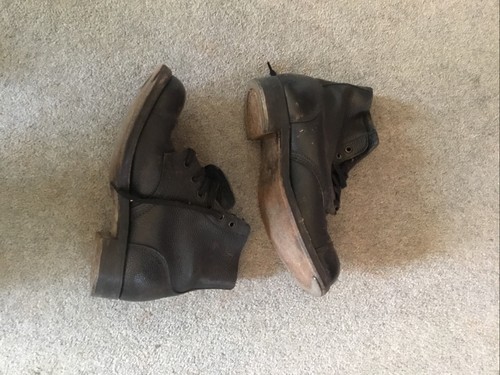 British army boots dated - dated, 1955