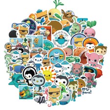 50Pcs/Set Octonauts Octopod Stickers Pack Laptop Car Luggage Skate Decal Sticker