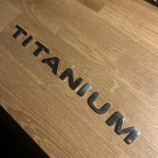 Ford Titanium Badge Lettering