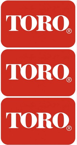 Toro lawn mower decal - 3x,