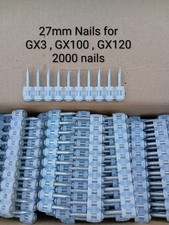 27mm Nails Suitable For Hilti GX3 , GX120 , GX100 Nail Guns 2 Boxes 2000 nails