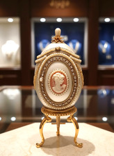 2005 Antique Imperial Russian Faberge egg Music box 35th Birthday Fabergé egg