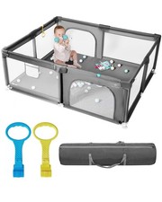 Extra Large Baby Playpen Indoor & Outdoor – Grey 150x180x66cm