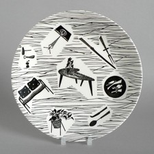 HOMEMAKER 8" DESSERT PLATE 20CM LATER MARK MID-CENTURY MODERN VINTAGE RIDGWAY B+