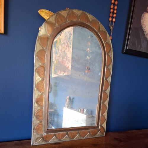 Vintage moroccan brass arched - vintage,