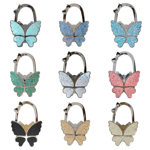 Portable purse hook - hook, butterfly