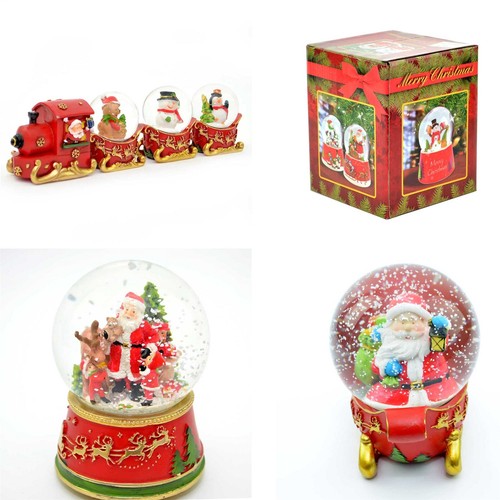 Christmas snow globes train - snow,