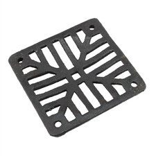 Grate Drain Cove Square Heavy Duty Outside Gully Grid  5" 6" 7" 8" 9" Black Cast