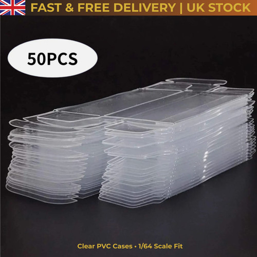 50pcs clear pvc display - clear, case