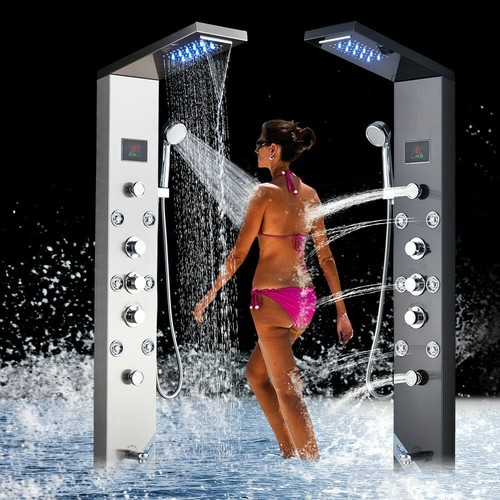 Stainless steel shower panel - stainless,
