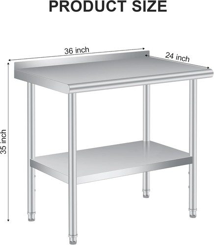Stainless steel 48 x - steel, 30"/36"/48"