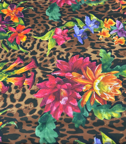 Animal floral print - print, soft