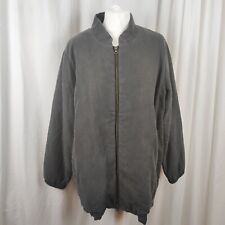 Poetry Womens Size UK 18 Coat Charcoal Grey Double Zip Closure Pockets Linen Mix