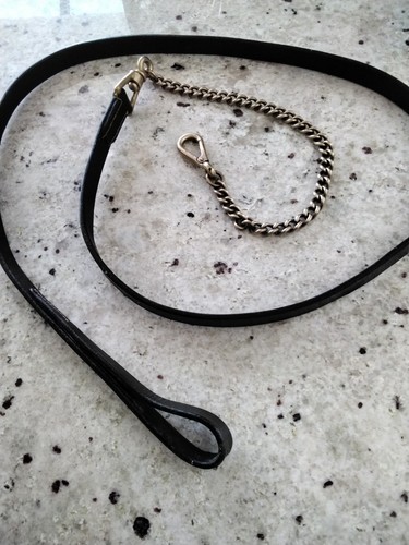 Leather inhand lead rein with - lead,