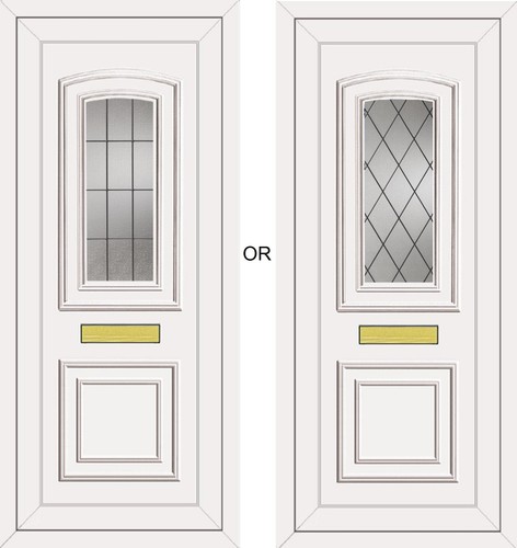 White full height upvc - white,