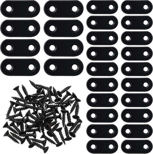 Pack black flat brackets - pack,