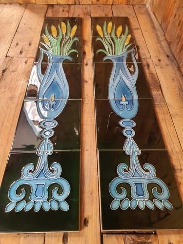 Victorian tiles fireplace - victorian,