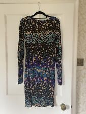 £995 MISSONI Mare Label ICONIC PATTERN Viscose  Dress IT 44 UK12 US 8 NETAPORTER