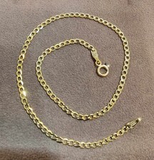 Curb Anklet 9ct Gold Solid