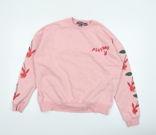 Playboy missguided pink crew - pink,