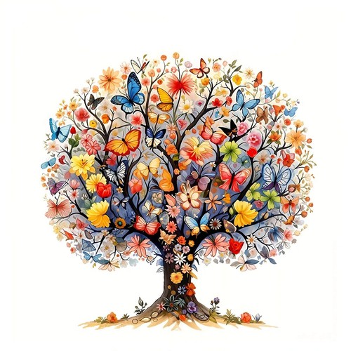 Wooden tree life jigsaw - wooden,