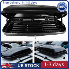 320 Litre Capacity  Car Roof Box Gloss Black Finish Camping Travel  Top Luggage