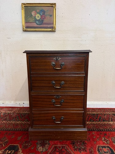Mahogany leather topped - topped, two