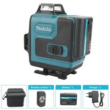Makita High-Precision 16-Line Level Green Light Laser Wall Battery Case Remote
