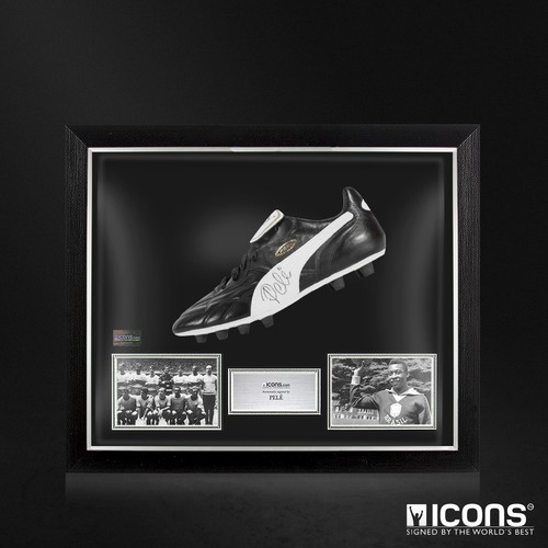 Pele signed black puma king - signed,