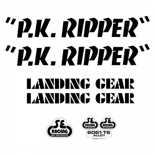 Bikes ripper decal set - se,