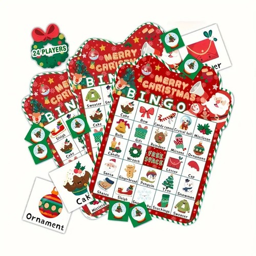Christmas bingo game set - christmas,
