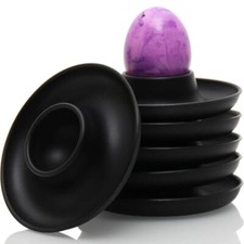 6X Egg Cup Set Breakfast Boiled Eggs Plastic Egg Holder Kitchen Egg Storage Tray