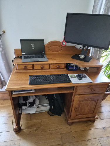 Computer desk with keyboard - desk,
