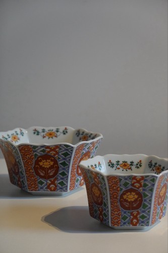 Japanese imari red floral - japanese,