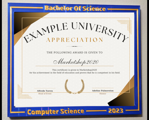 Diploma certificate frame - diploma, for