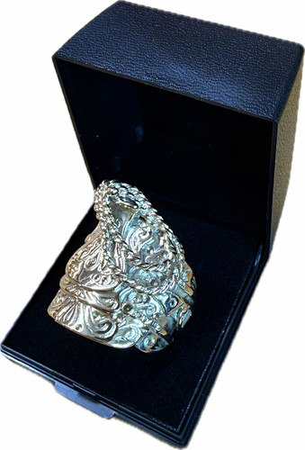 9ct gold saddle ring - 9ct,