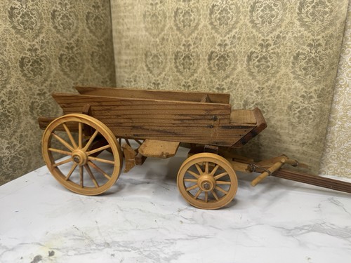 Miniature antique toy wagon - toy,