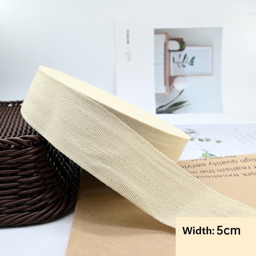 Cotton twill tape - tape, herringbone