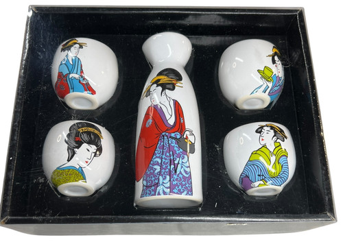 Japanese style geisha sake - style,