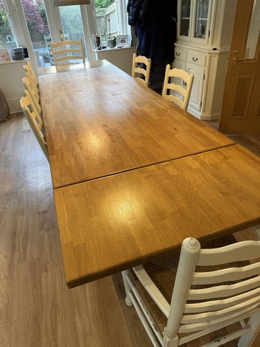 Large oak dining table - large,