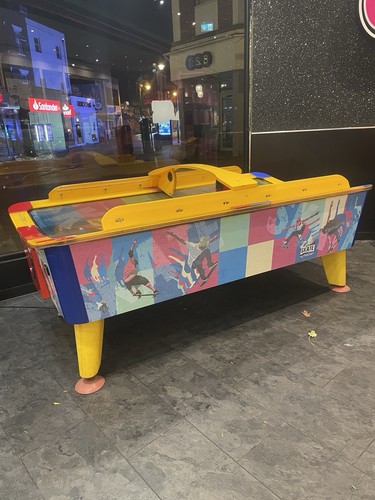 Coin operated air hockey - operated,
