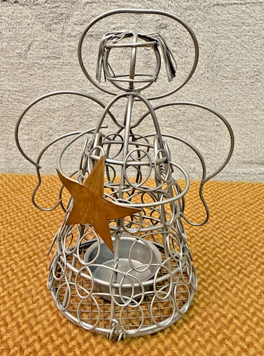 Vintage mcm silver wire - vintage, angel