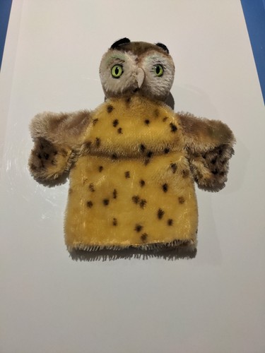 Rare vintage steiff owl hand - vintage,