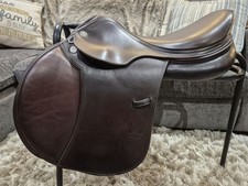 Prestige Paris 17inch Jump Saddle Tabacco Brown