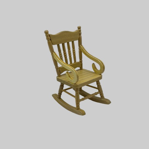 Dolls house pine - house, chair