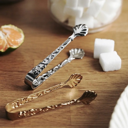 Stainless steel ice tongs - stainless,