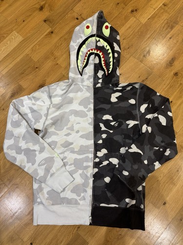 Bape shark camo hoodie - bape,