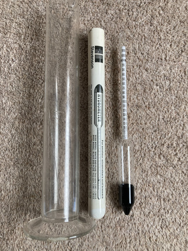 Glass hydrometer free - glass, trial