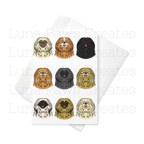 Pekingese card - pekingese,